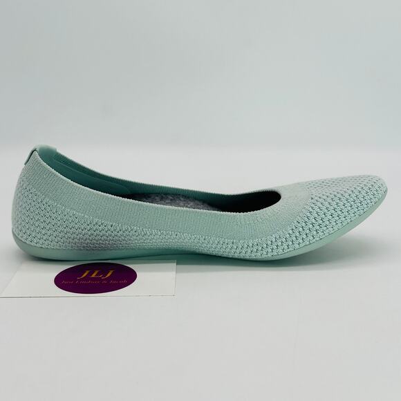 Allbirds Women's Tree Breezer Frost Blue Breathable Comfort Ballet Flats Size 5 - Picture 6 of 10